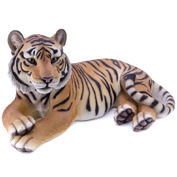 Garden Statues |  Tiger Laying Down Statue "Ultra-Realistic" Garden Garden Statues