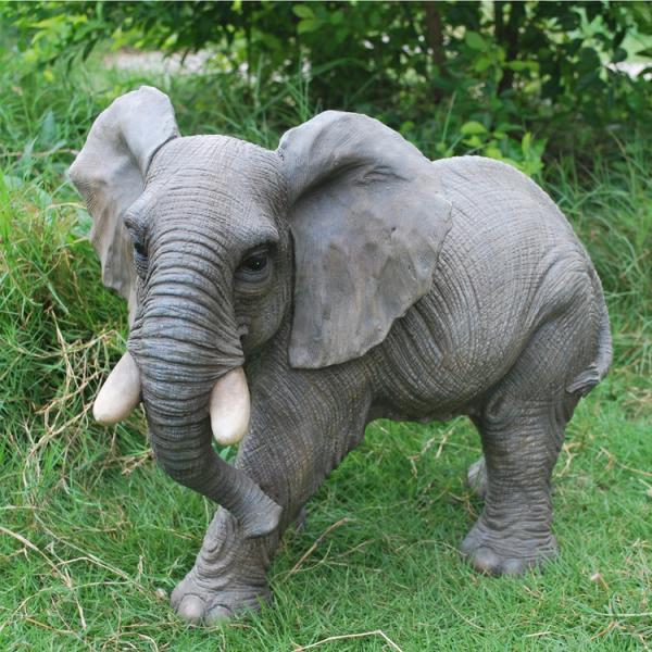 Garden Statues |  Walking Elephant Statue "Ultra-Realistic" Garden Garden Statues