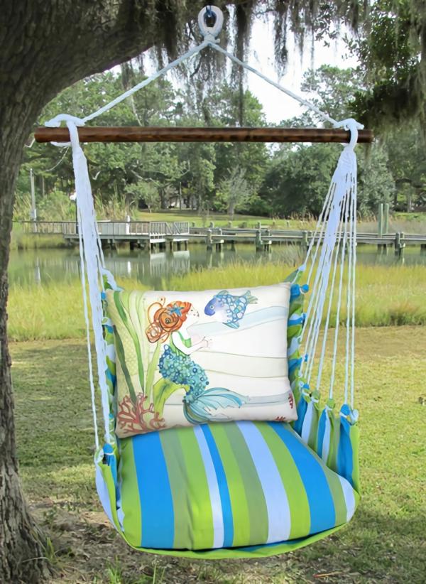 Hammock Chairs |  Beach Boulevard Tiny Mermaid Hammock Chair Swing Set Garden Hammock Chairs