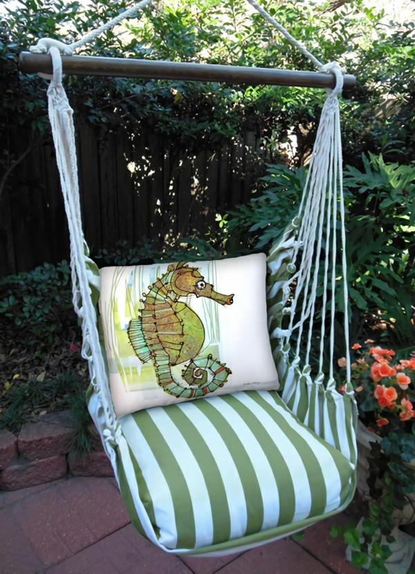 Hammock Chairs |  Summer Palms Seahorse In Marsh Hammock Chair Swing Set Garden Hammock Chairs