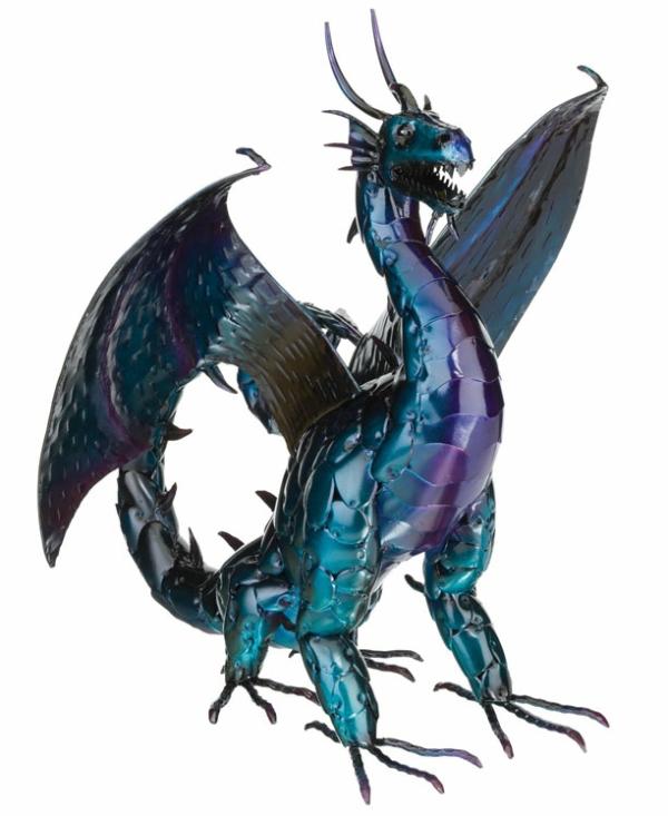 Holiday Decor |  22" Fire Dragon Decor – Purple Garden Holiday Decor