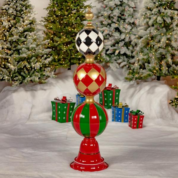 Holiday Decor |  Christmas Ornament Tower Decoration Garden Holiday Decor