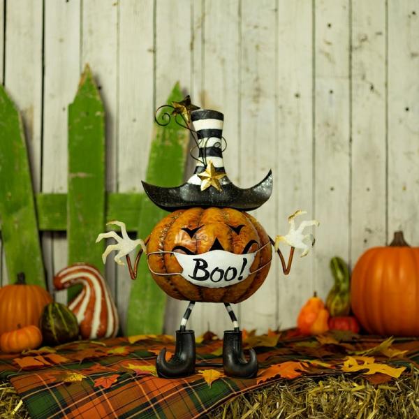 Holiday Decor |  Jack-O-Lantern With Face Mask Decoration Garden Holiday Decor