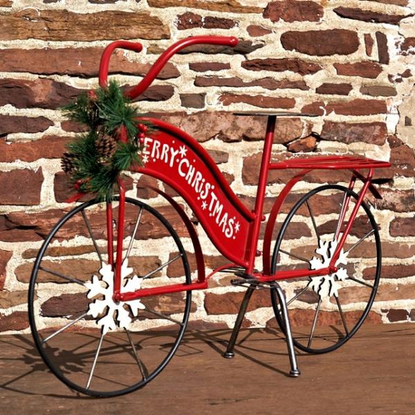 Holiday Decor |  Large Christmas Bicycle Decor Garden Holiday Decor