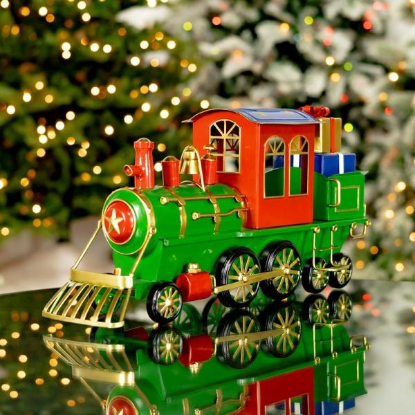 Holiday Decor |  Tabletop Christmas Train Garden Holiday Decor