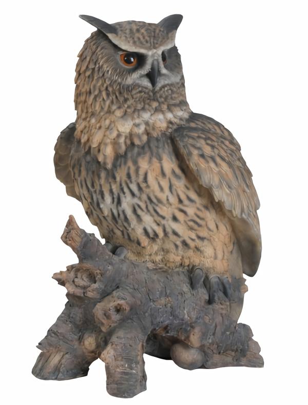 Metal Birds |  Eagle Owl Statue "Utlra-Realistic" Garden Garden Statues