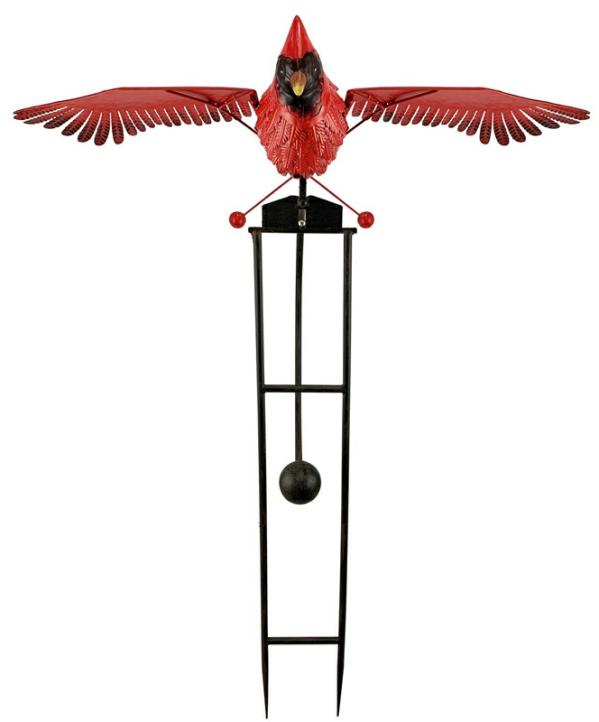 Metal Birds |  Large Cardinal Rocker Garden Metal Birds