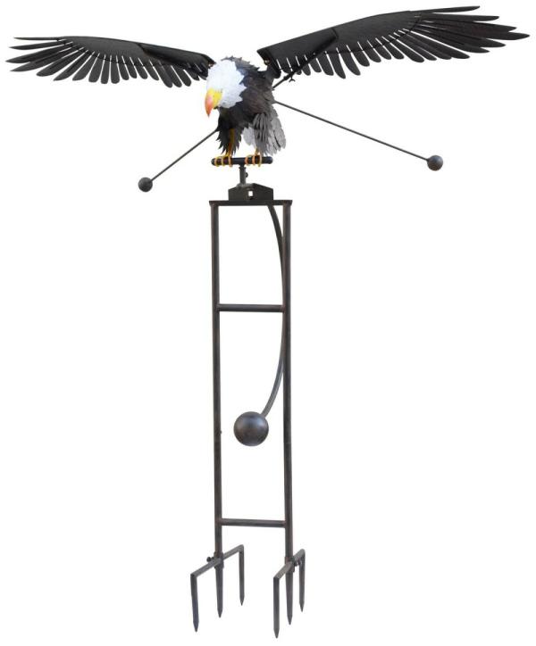 Metal Birds |  Large Scale Eagle Rocker Garden Metal Birds