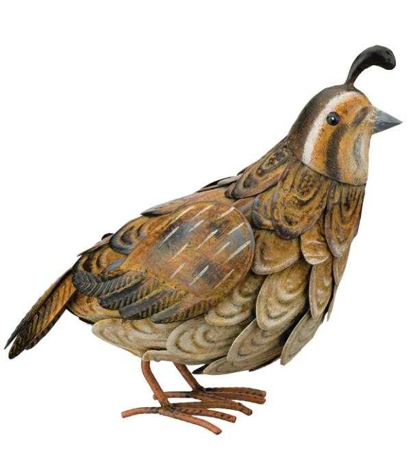 Metal Birds |  Metal Quail Bird – Female Garden Metal Birds