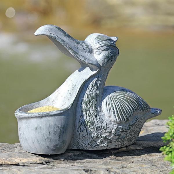 Metal Birds |  Pelican Birdfeeder Sculpture Backyard Birding Backyard Birding