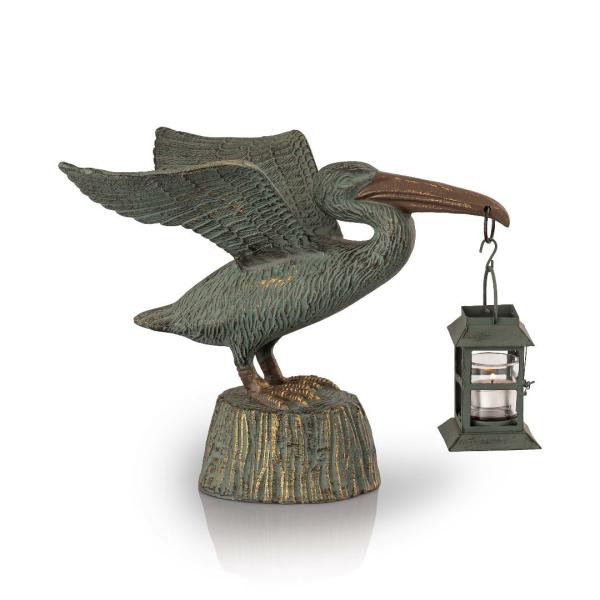 Metal Birds |  Pelican Candle Lantern Garden Metal Birds