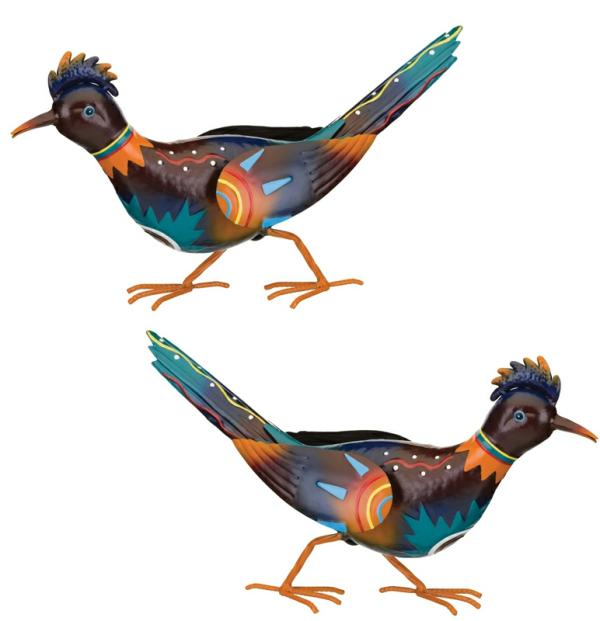 Metal Birds |  Sedona Roadrunner Birds (Set Of 2) Garden Metal Birds