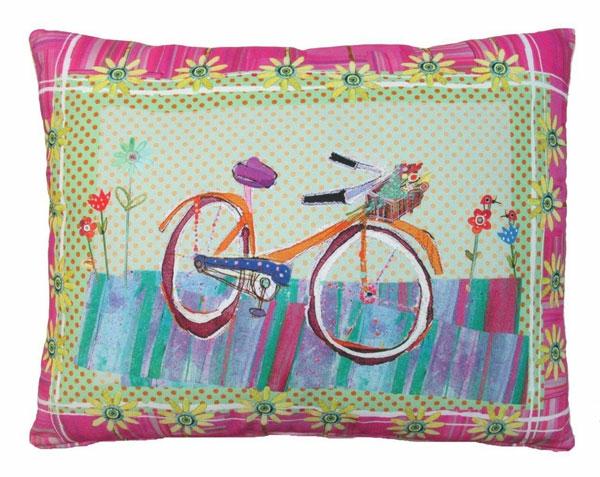 Outdoor Pillows |  Bicycle Ride 2 Outdoor Pillow Garden Outdoor Pillows