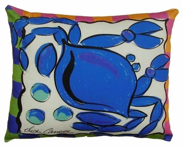 Outdoor Pillows |  Blue Crab Outdoor Pillow Garden Outdoor Pillows