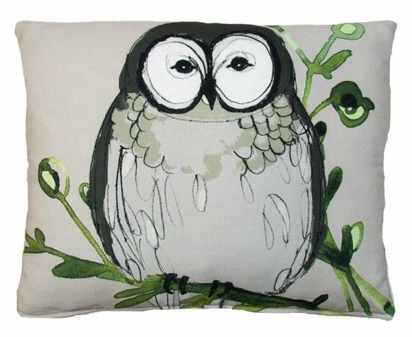 Outdoor Pillows |  Chubby Owl Outdoor Pillow Garden Outdoor Pillows