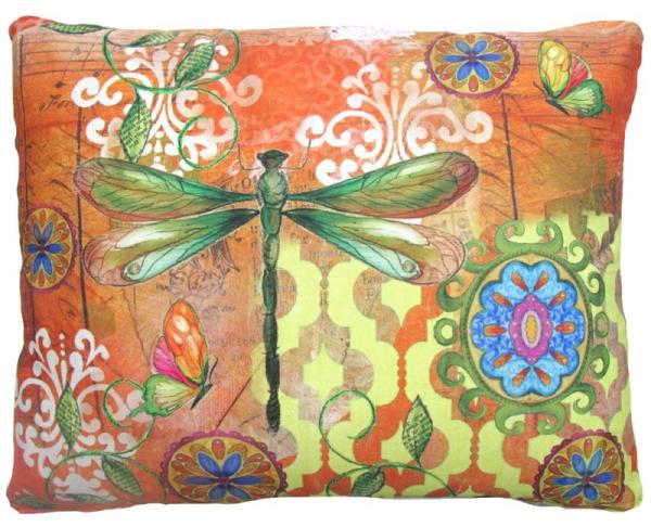 Outdoor Pillows |  Dragonfly Flight Outdoor Pillow Garden Outdoor Pillows