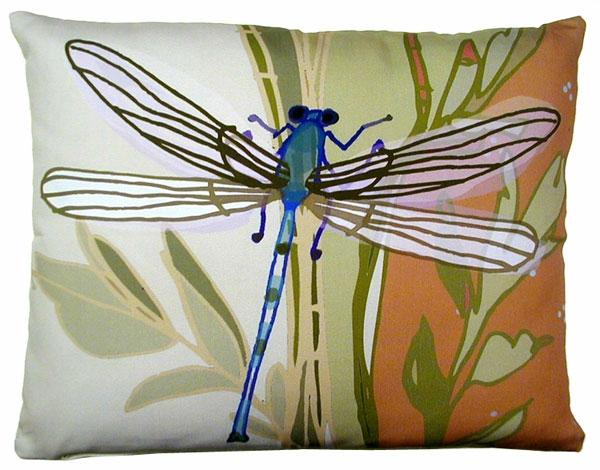 Outdoor Pillows |  Dragonfly Outdoor Pillow Garden Outdoor Pillows