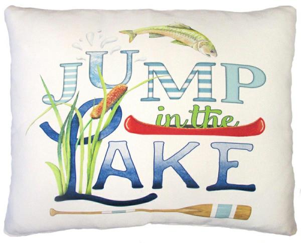 Outdoor Pillows |  Jump In The Lake Outdoor Pillow Garden Outdoor Pillows