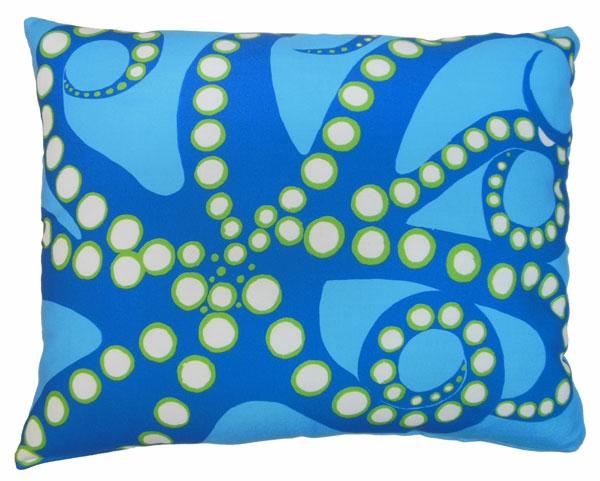 Outdoor Pillows |  Octopus Blue Outdoor Pillow Garden Outdoor Pillows