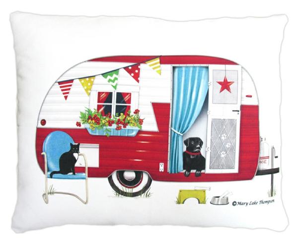 Outdoor Pillows |  Retro Camper Outdoor Pillow Garden Outdoor Pillows