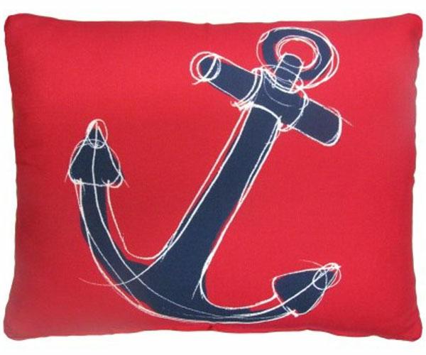 Outdoor Pillows |  Ship Anchor Outdoor Pillow Garden Outdoor Pillows