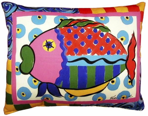 Outdoor Pillows |  Wild Fish Outdoor Pillow Garden Outdoor Pillows