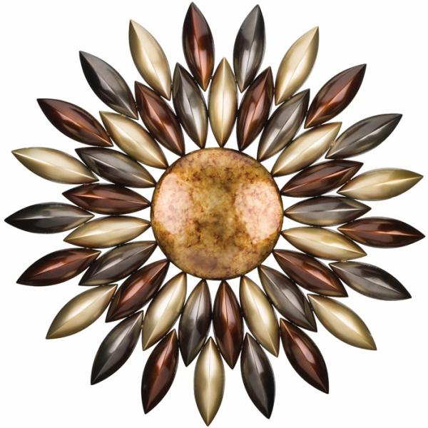 Outdoor Wall Art |  34" Sunset Flower Wall Art Garden Outdoor Wall Art