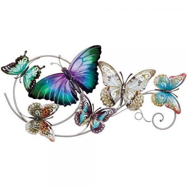 Outdoor Wall Art |  Beautiful Butterflies Wall Art Garden Outdoor Wall Art