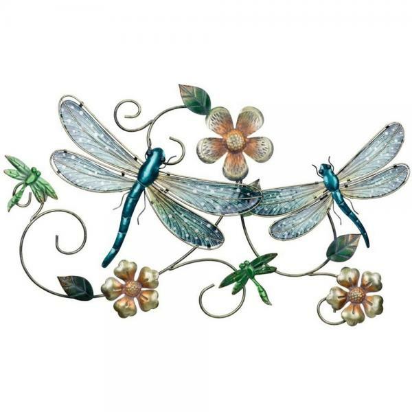 Outdoor Wall Art |  Beautiful Dragonflies Wall Art Garden Outdoor Wall Art