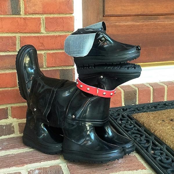 Planters & Stands |  16" Abby – Boot Buddies Dog Sculpture Garden Planters & Stands