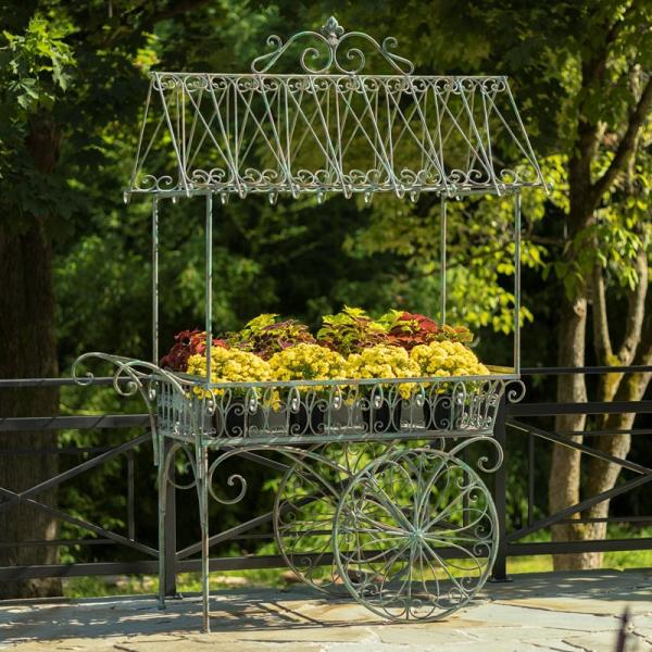 Planters & Stands |  Large Flower Cart "Paris 1968" – Verdi Green Garden Planters & Stands