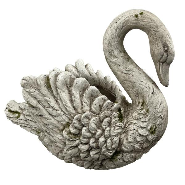 Planters & Stands |  Elegant Feathered Swan Planter Garden Planters & Stands