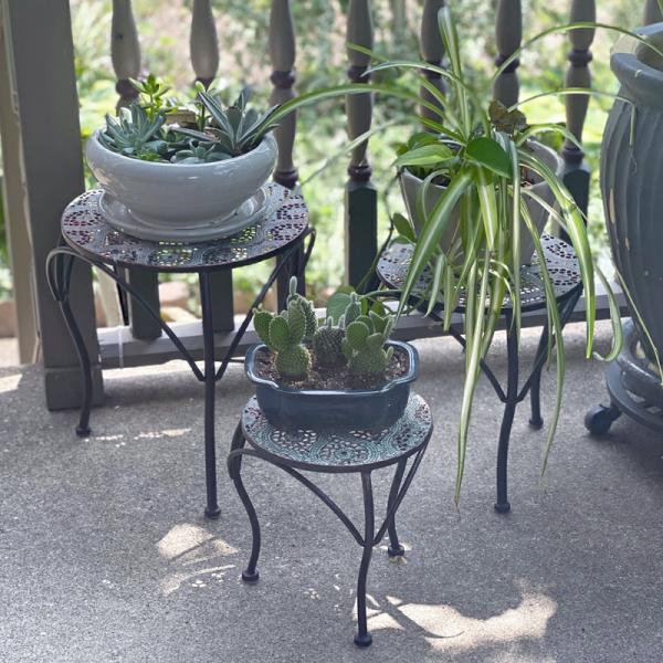 Planters & Stands |  Patina Round Nesting Planters – Short (Set Of 3) Garden Planters & Stands