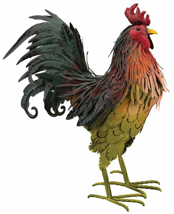 Rooster Decor |  22" Country Napa Rooster Decor Garden Rooster Decor