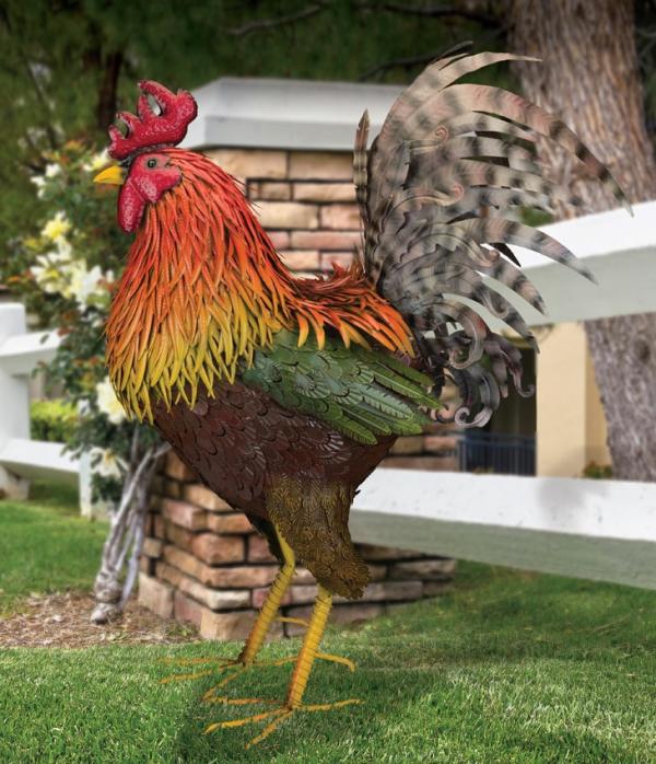 Rooster Decor |  49" Giant Napa Rooster Decor Garden Rooster Decor