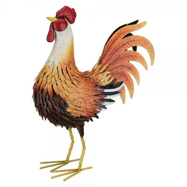 Rooster Decor |  Medium Sunburst Rooster Garden Rooster Decor