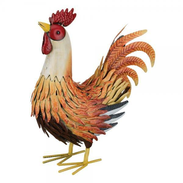 Rooster Decor |  Small Sunburst Rooster Garden Rooster Decor