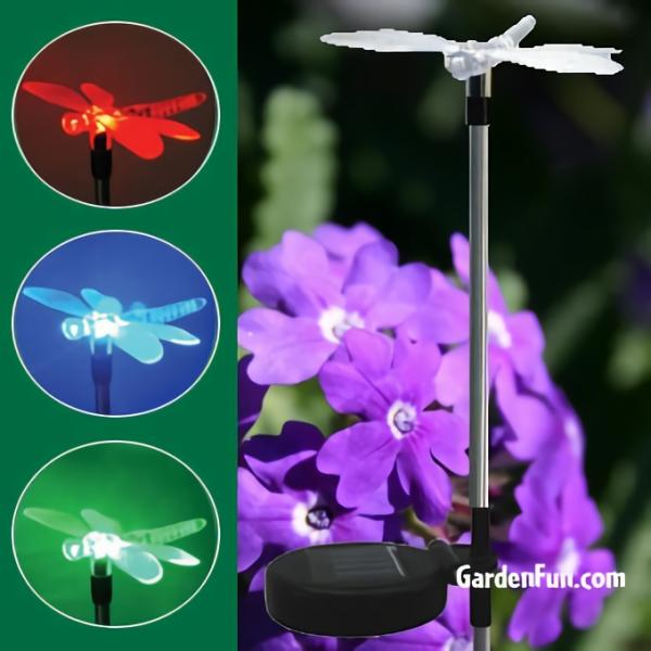 Solar Lighting |  Solar Dragonfly Garden Light Stake Garden Garden Stakes