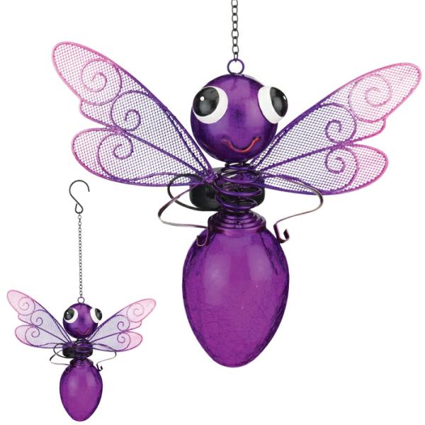 Solar Lighting |  Solar Dragonfly Lantern – Purple Garden Solar Lighting