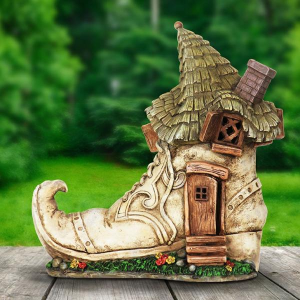 Solar Lighting |  Solar Fairytale Shoe House Garden Solar Lighting