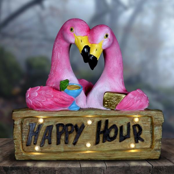 Solar Lighting |  Solar Happy Hour Flamingos Garden Solar Lighting