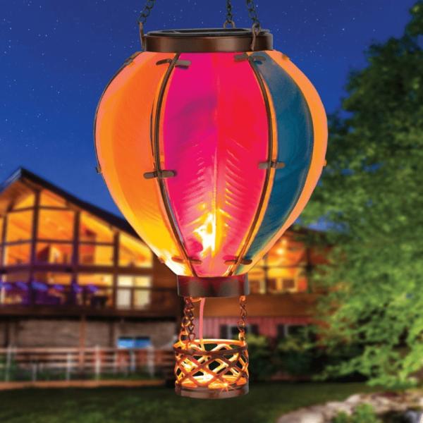 Solar Lighting |  Solar Multi-Color Hot Air Balloon Lantern – Small Garden Solar Lighting