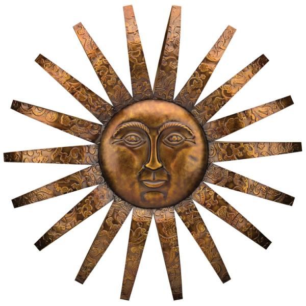 Sun Face Decor |  34" Sedona Sun Wall Decor Garden Sun Face Decor