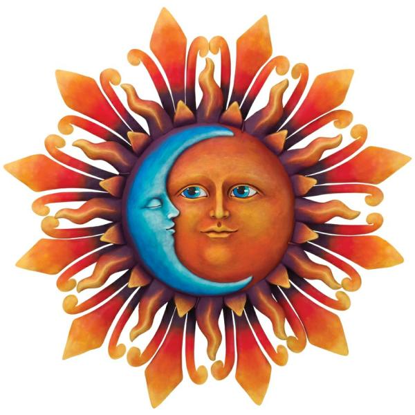 Sun Face Decor |  Celestial Harmony Wall Art Decor Garden Sun Face Decor