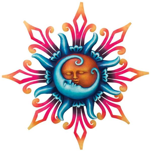 Sun Face Decor |  Celestial Romance Sun Wall Art Garden Sun Face Decor