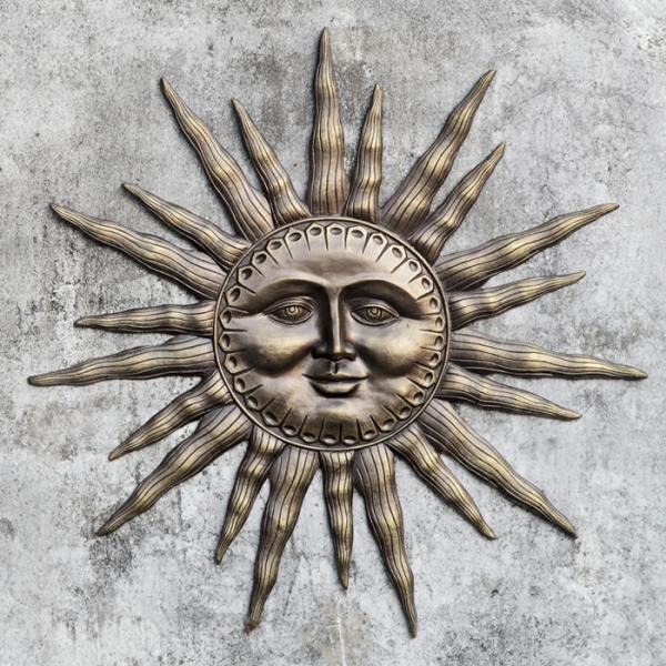 Sun Face Decor |  Dawn’s Light Sun Wall Art Plaque Garden Sun Face Decor