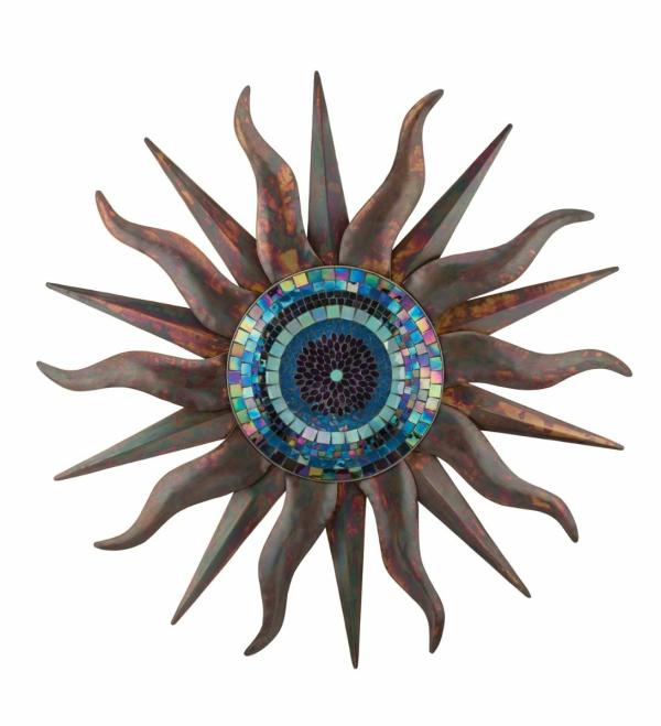 Sun Face Decor |  Indigo Sun Wall Decor Garden Sun Face Decor