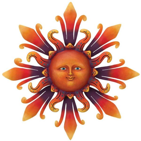 Sun Face Decor |  Peaceful Sunshine Wall Decor Garden Sun Face Decor