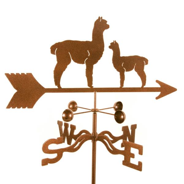 Weathervanes |  Alpaca & Baby Weathervane Garden Weathervanes