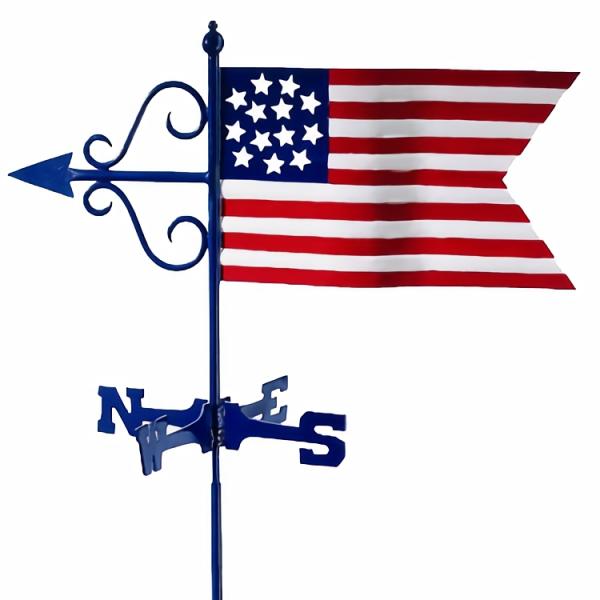 Weathervanes |  Americana Flag Weathervane Garden Weathervanes